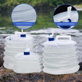 Darrahopens Outdoor Recreation > Picnic > Picnic Baskets 10 Liter Collapsible Water Bucket - Outdoor Picnic/Road Trip - Portable - Large Capacity Bucket - Collapsible Portable Bucket - Water Bucket