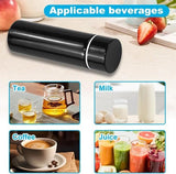 Darrahopens Home & Garden > Kitchenware > Drinkware Miniature Thermos Flask 150ml - Mini Stainless Steel Thermos Flask - Sealed Travel Flask - Portable Coffee Mug - Mini Hot Water Bottle - Thermos Flask for Ice Cold Drinks - Black