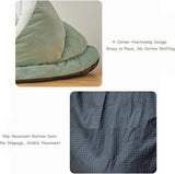 Cat Bed - Comfortable Slipper-Shaped Cat Bed - Semi-Enclosed Pet Den - Suitable for Indoor Cats and Small Dogs - Warm Plush Cat and Dog Bed - Non-Slip Bottom - 50*35*30 cm - Gray