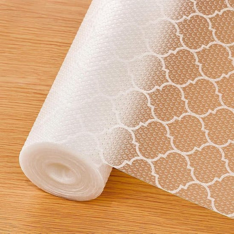 Darrahopens Home & Garden > Kitchenware > Food Storage Drawer Mat - Kitchen Drawer Mat - Kitchen Cabinet Shelf Protector - Non-Adhesive, Waterproof EVA Drawer Mat, Easy to Cut to Size for Refrigerator, Cabinet or Chest of Drawers (White, 11.8"W x 78.7"L)