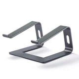 Darrahopens Electronics > Computer Accessories > Laptop Stands Ergonomic Aluminum Laptop Stand - Removable & Height Adjustable - Suitable for 10-14 inch Notebooks - Gray