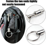 4 Pack Detachable Quick Release Keychains, Dual Pull Apart Metal Key Rings for Car Keys, Lanyards, Bags and Everyday Carry, Silver In Australia - Darrahopens