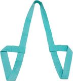 Adjustable Yoga Mat Carry Strap, Easy Cinch Shoulder Sling for Yoga Mats, Pilates Mats and Fitness Gear, Light Blue