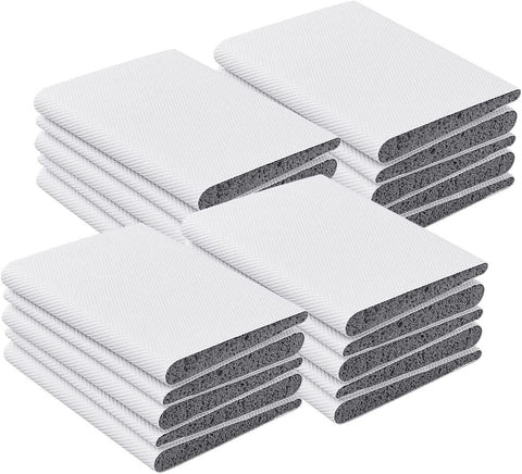 30 Pieces Self Adhesive Door Frame Corner Seals, Foam Draft Stopper Pads for Weatherproofing, Noise Reduction and Gap Sealing, White In Australia - Darrahopens