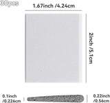 30 Pieces Self Adhesive Door Frame Corner Seals, Foam Draft Stopper Pads for Weatherproofing, Noise Reduction and Gap Sealing, White