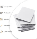 30 Pieces Self Adhesive Door Frame Corner Seals, Foam Draft Stopper Pads for Weatherproofing, Noise Reduction and Gap Sealing, White