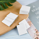 30 Pieces Self Adhesive Door Frame Corner Seals, Foam Draft Stopper Pads for Weatherproofing, Noise Reduction and Gap Sealing, White