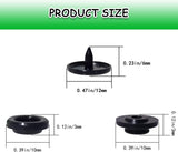 100 Sets T5 Round Resin Plastic Snap Fasteners, No Sew Press Stud Buttons for Baby Clothes, Nappies, Sewing and DIY Crafts, Black In Australia - Darrahopens