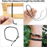 Braided Nylon Cord for Jewellery Making, Satin Thread for Bracelets, Beading, Ornaments and Lanyards, Black, 2 mm x 100.6 m