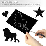 10 Pack Self Adhesive Felt Sheets, Velvet Flock Liner for Drawers, Jewellery Boxes, Craft Projects and Furniture, Black, 21.1 x 30 cm