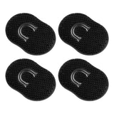 4 Pack Palm Hair Brush Combs, Pocket Beard and Hair Grooming Brushes with Finger Grip for Travel, Styling and Everyday Use, Black In Australia - Darrahopens