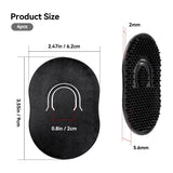 4 Pack Palm Hair Brush Combs, Pocket Beard and Hair Grooming Brushes with Finger Grip for Travel, Styling and Everyday Use, Black In Australia - Darrahopens