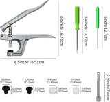 Handheld Snap Fastener Pliers, No Sew Press Tool for T3, T5 and T8 Plastic Snaps, Clothing Repairs, Nappies and Craft Projects