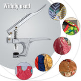 Handheld Snap Fastener Pliers, No Sew Press Tool for T3, T5 and T8 Plastic Snaps, Clothing Repairs, Nappies and Craft Projects