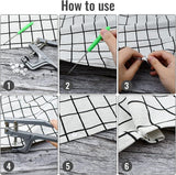 Handheld Snap Fastener Pliers, No Sew Press Tool for T3, T5 and T8 Plastic Snaps, Clothing Repairs, Nappies and Craft Projects