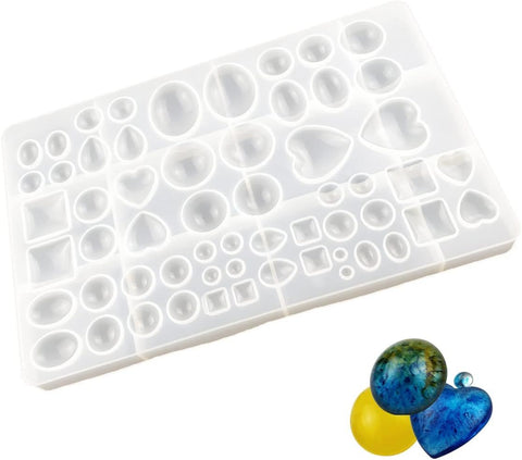 Large Silicone Resin Jewellery Casting Mould, Pendant and Earring Making Mould for Epoxy Resin, DIY Craft Projects and Gift Making