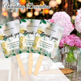 20 Pieces Wavy Wooden Fan Handles, Craft Sticks for DIY Hand Fans, Wedding Favours, Party Decor, Painting and Large Popsicle Crafts, 20.3 cm In Australia - Darrahopens
