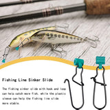 40 Pieces Stainless Steel Fishing Sinker Slides with Duo Lock Snaps, Heavy Duty Slider Swivels for Catfish Rigs and Tackle, Green