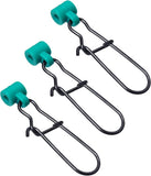 40 Pieces Stainless Steel Fishing Sinker Slides with Duo Lock Snaps, Heavy Duty Slider Swivels for Catfish Rigs and Tackle, Green