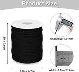 Suede Leather Cord for Jewellery Making, Soft Leather Lacing for Bracelets, Necklaces, Beading and Craft Projects, Black, 2.6 mm x 45.7 m In Australia - Darrahopens
