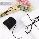 Suede Leather Cord for Jewellery Making, Soft Leather Lacing for Bracelets, Necklaces, Beading and Craft Projects, Black, 2.6 mm x 45.7 m In Australia - Darrahopens