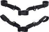 2 Pack Adjustable Backpack Chest Straps, Replacement Sternum Harness Straps for Hiking, Running, Camping and Travel Backpacks, Black