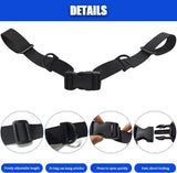 2 Pack Adjustable Backpack Chest Straps, Replacement Sternum Harness Straps for Hiking, Running, Camping and Travel Backpacks, Black