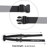 2 Pack Adjustable Backpack Chest Straps, Replacement Sternum Harness Straps for Hiking, Running, Camping and Travel Backpacks, Black