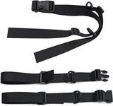 2 Pack Adjustable Backpack Chest Straps, Replacement Sternum Harness Straps for Hiking, Running, Camping and Travel Backpacks, Black