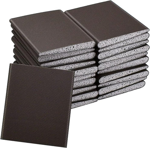 30 Pieces Self Adhesive Door Frame Corner Seals, Brown Foam Draft Stopper Pads for Weatherproofing, Noise Reduction and Gap Sealing In Australia - Darrahopens