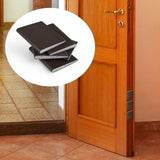 30 Pieces Self Adhesive Door Frame Corner Seals, Brown Foam Draft Stopper Pads for Weatherproofing, Noise Reduction and Gap Sealing