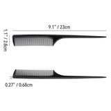 2 Pack Rat Tail Teasing Combs, Fine Tooth Hair Sectioning Combs for Root Lifting, Parting, Styling and Salon Use, Black In Australia - Darrahopens
