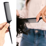 2 Pack Rat Tail Teasing Combs, Fine Tooth Hair Sectioning Combs for Root Lifting, Parting, Styling and Salon Use, Black In Australia - Darrahopens