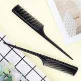 2 Pack Rat Tail Teasing Combs, Fine Tooth Hair Sectioning Combs for Root Lifting, Parting, Styling and Salon Use, Black In Australia - Darrahopens