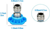 7 Pieces Pressure Washer Spray Nozzle Tips, 6.4 mm Quick Connect Colour Coded Nozzles for Power Washers up to 4000 PSI