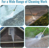 7 Pieces Pressure Washer Spray Nozzle Tips, 6.4 mm Quick Connect Colour Coded Nozzles for Power Washers up to 4000 PSI