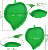 2 Pack Leaf Shaped Reptile Food and Water Bowls, Shallow Feeding Dishes for Tortoises, Lizards, Small Snakes and Bearded Dragons In Australia - Darrahopens