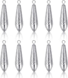 10 Pack Drop Shot Fishing Weights, Lead Bottom Sinkers for Bass Fishing Rigs, Soft Plastics, Freshwater Lures and Tackle Boxes