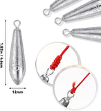 10 Pack Drop Shot Fishing Weights, Lead Bottom Sinkers for Bass Fishing Rigs, Soft Plastics, Freshwater Lures and Tackle Boxes