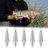 10 Pack Drop Shot Fishing Weights, Lead Bottom Sinkers for Bass Fishing Rigs, Soft Plastics, Freshwater Lures and Tackle Boxes