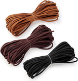 3 Colour Suede Leather Cord Set, Soft Leather Lacing for Jewellery Making, Bracelets, Necklaces, Beading and DIY Crafts, 3 mm x 10 m In Australia - Darrahopens