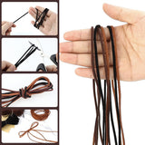 3 Colour Suede Leather Cord Set, Soft Leather Lacing for Jewellery Making, Bracelets, Necklaces, Beading and DIY Crafts, 3 mm x 10 m In Australia - Darrahopens