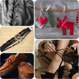 3 Colour Suede Leather Cord Set, Soft Leather Lacing for Jewellery Making, Bracelets, Necklaces, Beading and DIY Crafts, 3 mm x 10 m