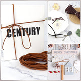 3 Colour Suede Leather Cord Set, Soft Leather Lacing for Jewellery Making, Bracelets, Necklaces, Beading and DIY Crafts, 3 mm x 10 m