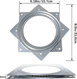 Square Lazy Susan Turntable Bearing Plate, Rotating Hardware for Serving Trays, Swivel Tables, Storage Racks and DIY Furniture, 15.2 cm In Australia - Darrahopens