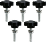 Star Hand Knob Clamping Screw, Threaded Replacement Tightening Handle for Machine Tools, Fixtures, Furniture and Umbrella Bases