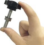 Star Hand Knob Clamping Screw, Threaded Replacement Tightening Handle for Machine Tools, Fixtures, Furniture and Umbrella Bases