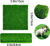 8 Pack Miniature Artificial Grass Mats, Faux Moss Craft Squares for Fairy Gardens, Dollhouses, Model Scenes and Decor, 15.2 x 15.2 cm In Australia - Darrahopens