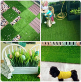 8 Pack Miniature Artificial Grass Mats, Faux Moss Craft Squares for Fairy Gardens, Dollhouses, Model Scenes and Decor, 15.2 x 15.2 cm In Australia - Darrahopens