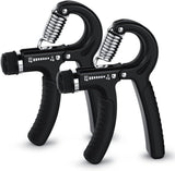 2 Pack Adjustable Hand Grip Strengtheners, Forearm Exercisers with 5 to 60 kg Resistance for Hand Training, Fitness and Rehabilitation